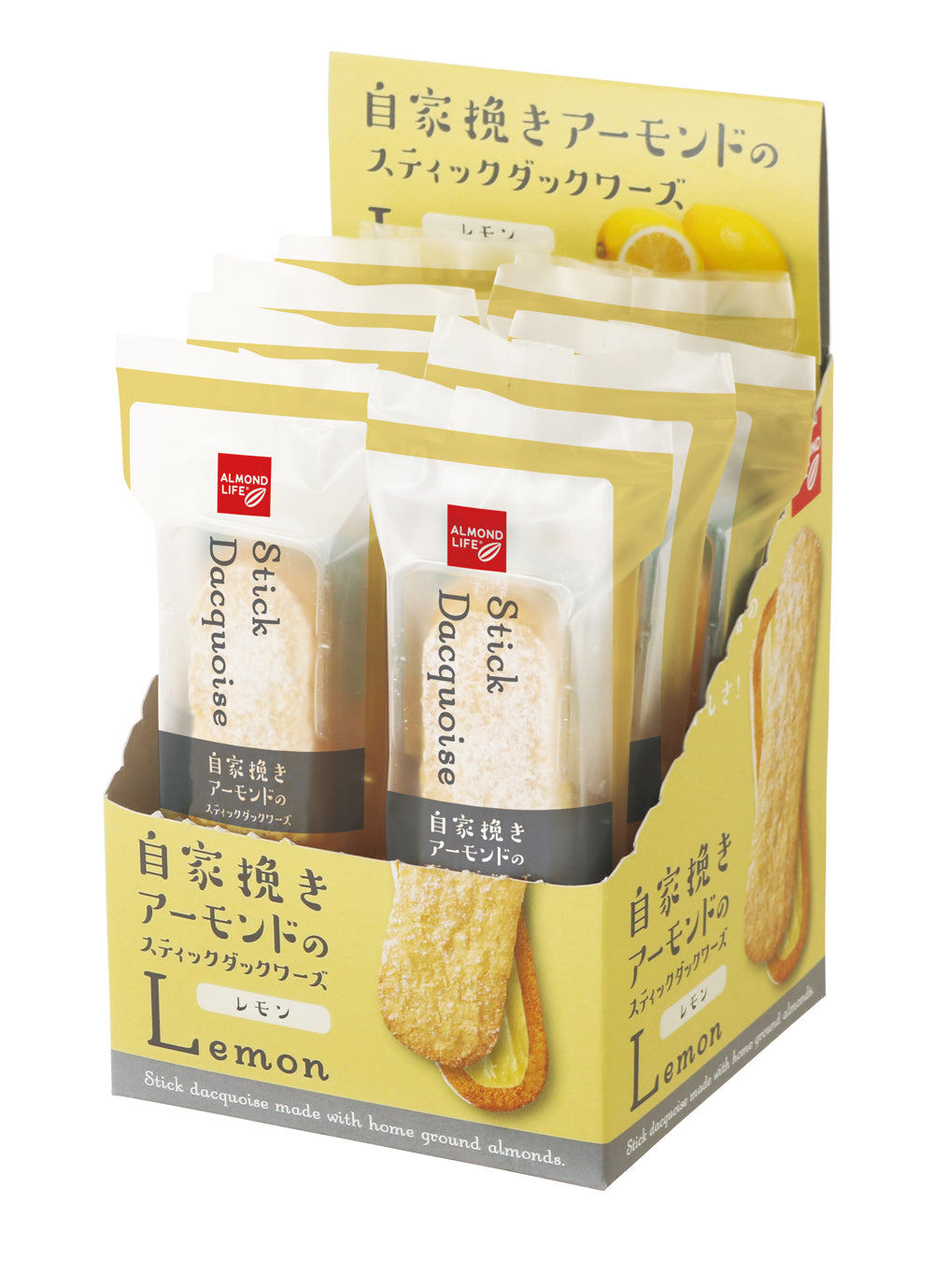 アーモンドライフ スティックダックワーズ レモン10個入