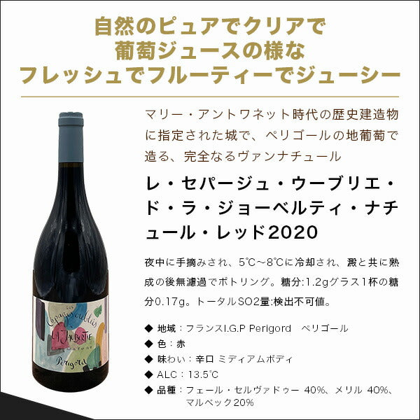 【送料無料】ワイン オーガニック 自然派 糖分も亜硫酸も検出されなかったナチュールワイン [750ml×4本/2000mlパウチワイン×1本]【北海道・東北・四国・九州・沖縄県は必ず送料がかります】