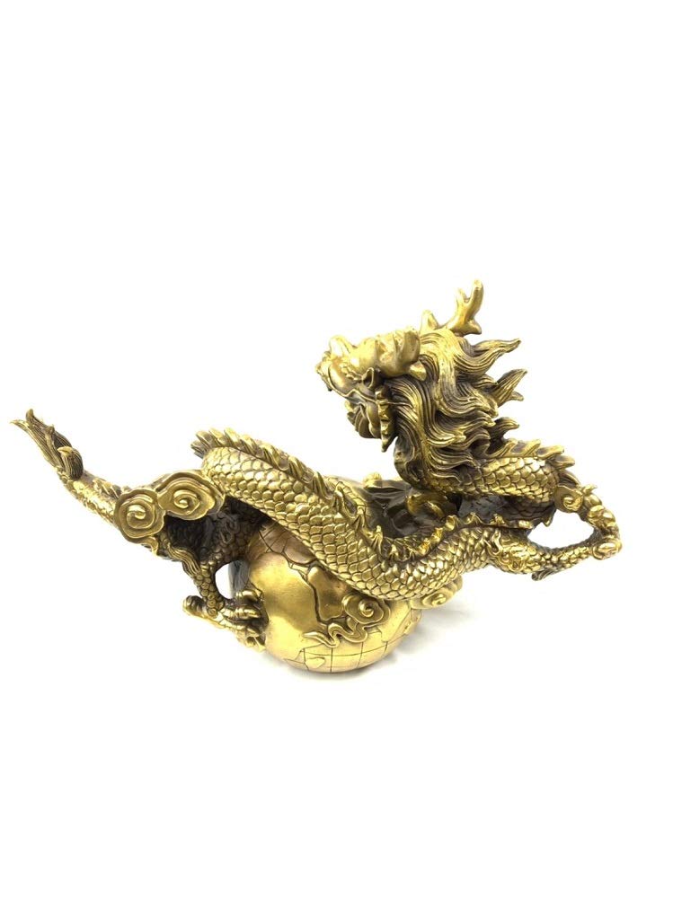 龍 特大 置物 風水 アイテム 竜 龍神 パワースポット 真鍮 開運 金運 財産運 出世運 恋愛運 幸福 成功 プレゼント 贈り物