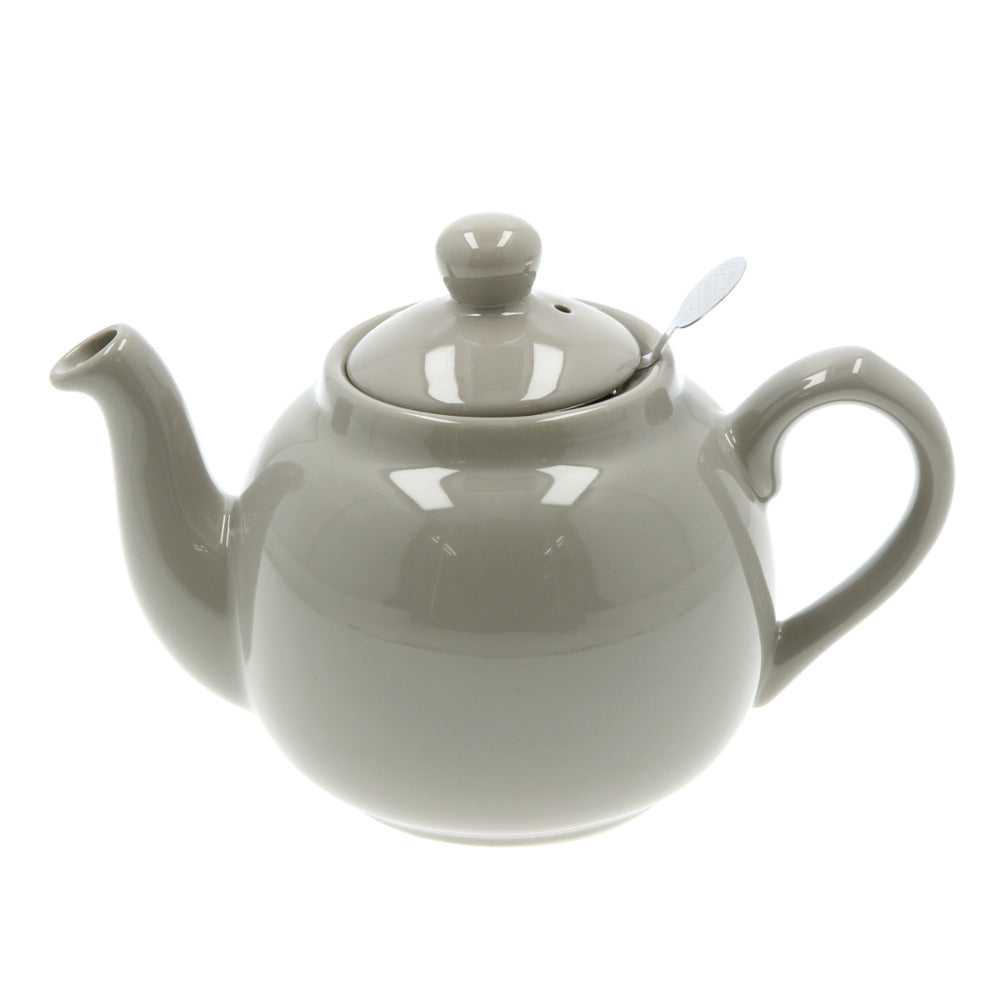 【グレー・ティーポット】 ロンドンポタリー ティーポット 通販 紅茶 ポット 陶器 London Pottery おしゃれ かわいい 茶器 急須 モダン 茶こし付き ブランド 結婚祝い インテリア キッチン グッズ シンプル