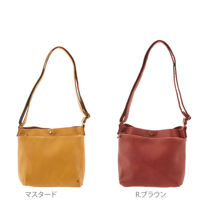 【R.ブラウン・lua0182】 ワンショルダーバッグ Legato Largo レガートラルゴ  通販 レディース 一枚革風 フェイクレザー 合成皮革 合皮 ショルダーバッグ ミニショルダーバッグ 肩掛け 斜め掛け ポシェット