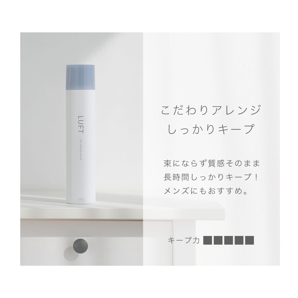 LUFT ルフト ヘアスプレー メンズ ハード タイプ 180gミドル・ショート レディース用 送料無料