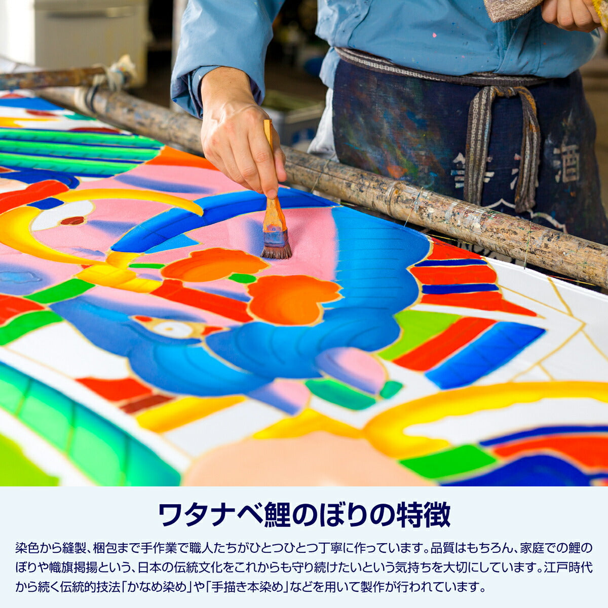 ベランダ用 こいのぼり 鯉のぼり 尚武 黄金錦鯉 1.5m 6点セット(吹流し+鯉3匹+矢車+ロープ) 基本セット ベランダ 格子金具セット