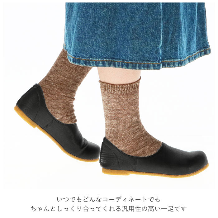 【ブラック・LLサイズ】 フラットシューズ レディース 通販 スリッポン おしゃれ 履きやすい 歩きやすい 滑りにくい ラウンドトゥ 軽い 軽量 ナチュラル カジュアル シンプル 無地 ステッチ LILYAN HOUSE
