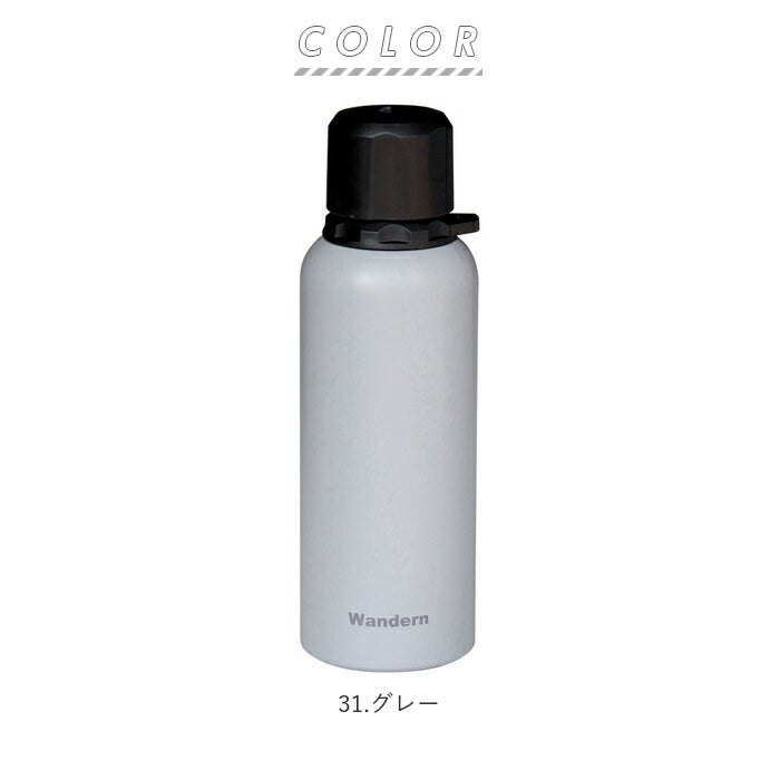 【48.ブルーグレー・ステンレスボトル】 ステンレスボトル おしゃれ 通販 マグボトル 水筒 マグ 400ml 容量 保冷 保温 メンズ 男子 中学生 高校生 直飲み ダイレクトボトル ステンレス マイボトル シンプル 通勤 通学