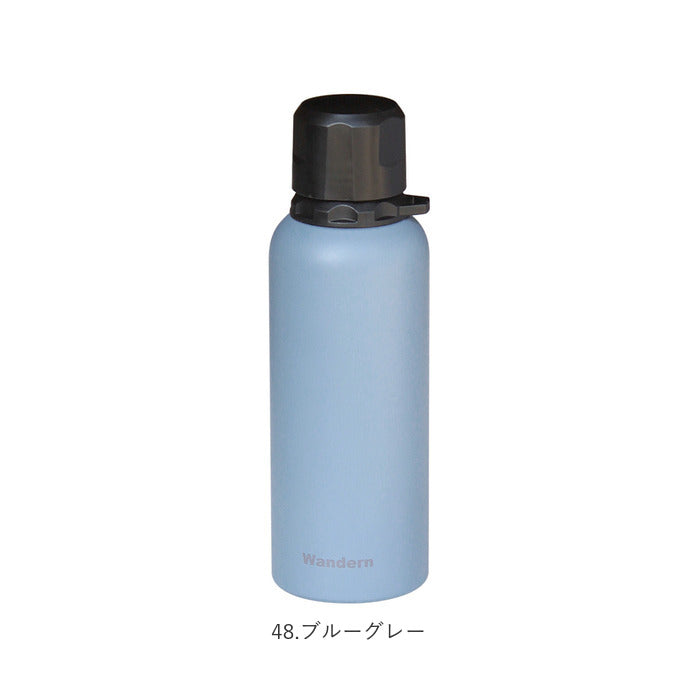 【48.ブルーグレー・ステンレスボトル】 ステンレスボトル おしゃれ 通販 マグボトル 水筒 マグ 400ml 容量 保冷 保温 メンズ 男子 中学生 高校生 直飲み ダイレクトボトル ステンレス マイボトル シンプル 通勤 通学