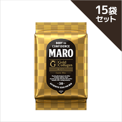 MARO プレミアムボディシート GOLD ジェントルミント30枚×15袋