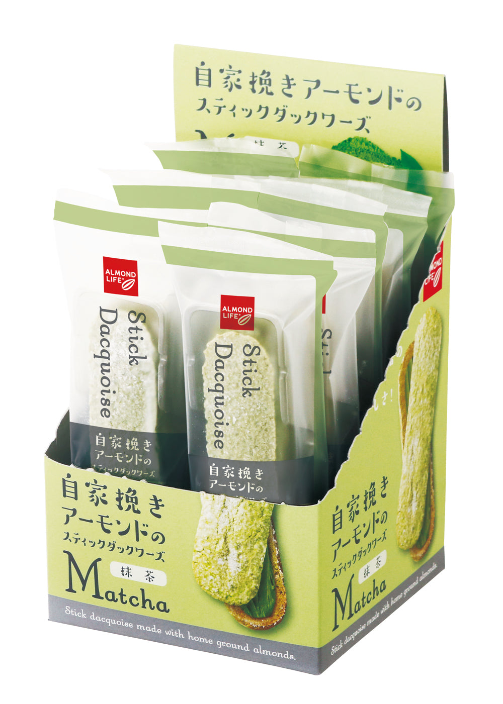 アーモンドライフ スティックダックワーズ 抹茶10個入