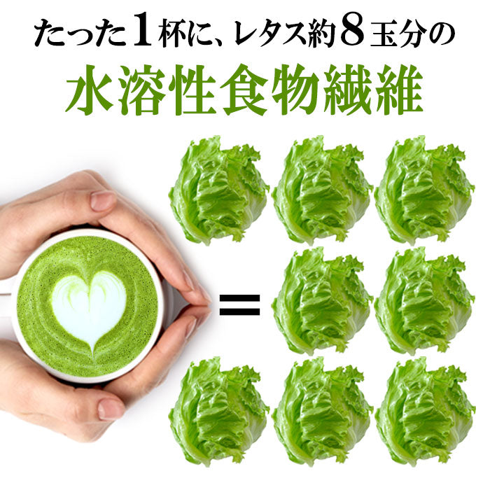 ダイエット抹茶ラテ約15杯【管理栄養士監修】乳酸菌 酵素 レタス8玉分の食物繊維