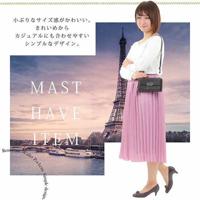 ポシェット お財布ポシェット 財布 お財布機能付き スマホポシェット レディース 斜めがけ 軽量 女の子 ポシェット 2way ショルダーバッグ 斜めがけ 大人 ポーチ かわいい おしゃれ 小物入れ ママ ショルダー 皮 ブランド 財布 ブランド お財布  ミニショルダー 直送(ピンク)