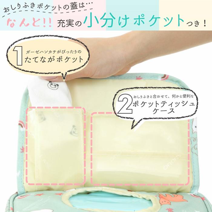 Renervate リナベイト おむつポーチ ブランド おしりふき 内臓 ケース ワンタッチ おむつ ポーチ ママバッグ マザーズバッグ 洗える おしゃれ かわいい 大きめ 軽量 大容量 小物入れ 2way ハンドバッグ ショルダー 哺乳瓶 出産祝い ギフト プレゼント 旅行 おでかけ 直送(ブルー)