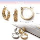 Renervate ピアス 金属アレルギー 18金 18k フープ 揺れる キャッチ シンプル 小さい セット アレルギー ピアス レディース 大人 ブランド ぶらさがり ピアス かわいい 可愛い 韓国 派手 かっこいい 人気 ジュエリー プレゼント 両耳 つけっぱなし シルバー ゴールド(シルバー)