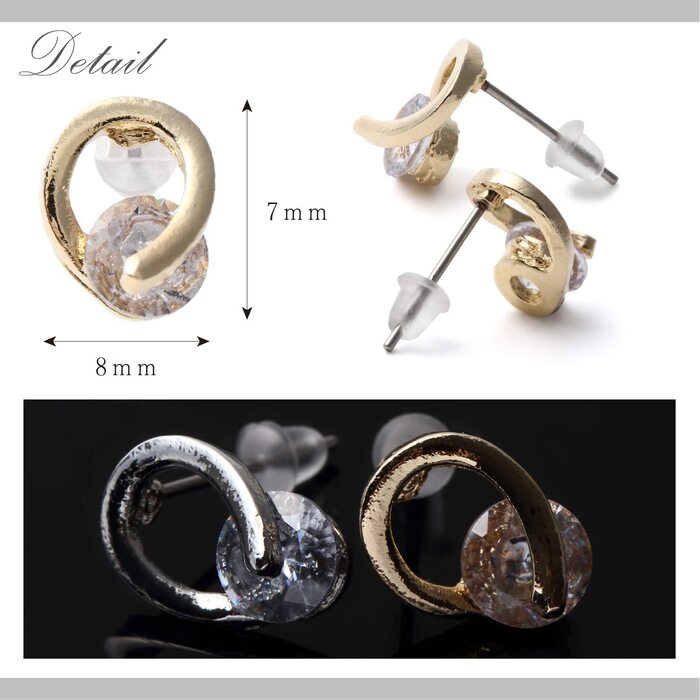 Renervate ピアス 金属アレルギー 18金 18k フープ 揺れる キャッチ シンプル 小さい セット アレルギー ピアス レディース 大人 ブランド ぶらさがり ピアス かわいい 可愛い 韓国 派手 かっこいい 人気 ジュエリー プレゼント 両耳 つけっぱなし シルバー ゴールド(ゴールド)