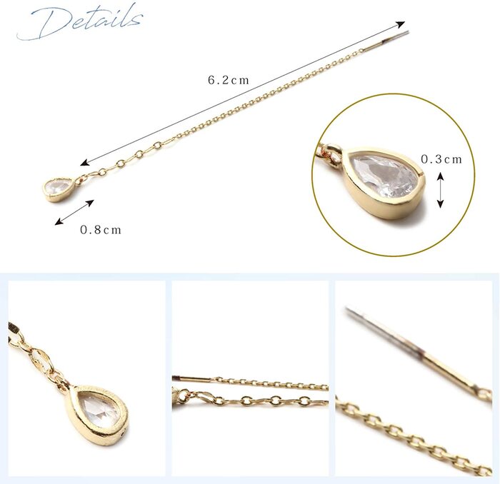 Renervate ピアス 金属アレルギー 18金 18k フープ 揺れる キャッチ シンプル 小さい セット アレルギー ピアス レディース 大人 ブランド ぶらさがり ピアス かわいい 可愛い 韓国 派手 かっこいい 人気 ジュエリー プレゼント 両耳 つけっぱなし シルバー ゴールド(シルバー)