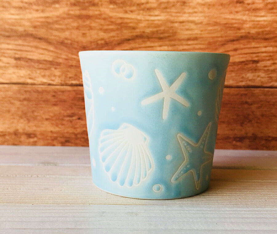 MERMAIDマグ ウォーターブルー(水色) 320cc マグカップ たっぷり 海