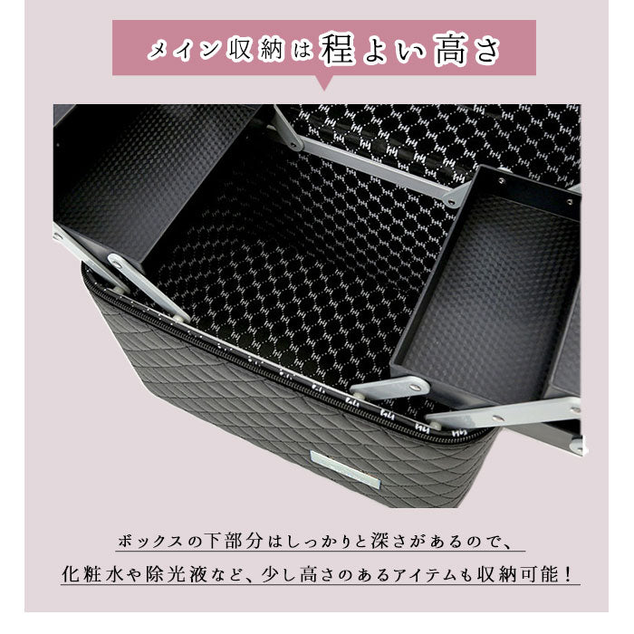 【レッド・0】 メイクボックス 鏡付き 通販 大容量 持ち運び コスメ収納ボックス コスメボックス コスメポーチ バニティ バッグ バニティーポーチ かわいい おしゃれ コンパクト 2段 化粧品 収納