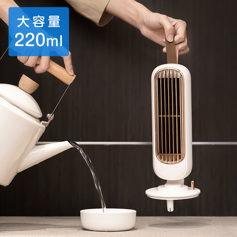 【限定クーポンで20%OFF】USBミスト冷風機220ml レトロタワー　ピンク