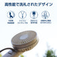 3way USBハンディ扇風機　ストラップ付　ホワイト