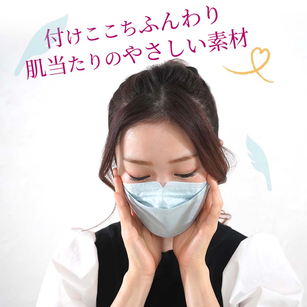 【タイムセール】Bタイプ Make Up Mask-Btype　3D立体 血色マスク　50枚