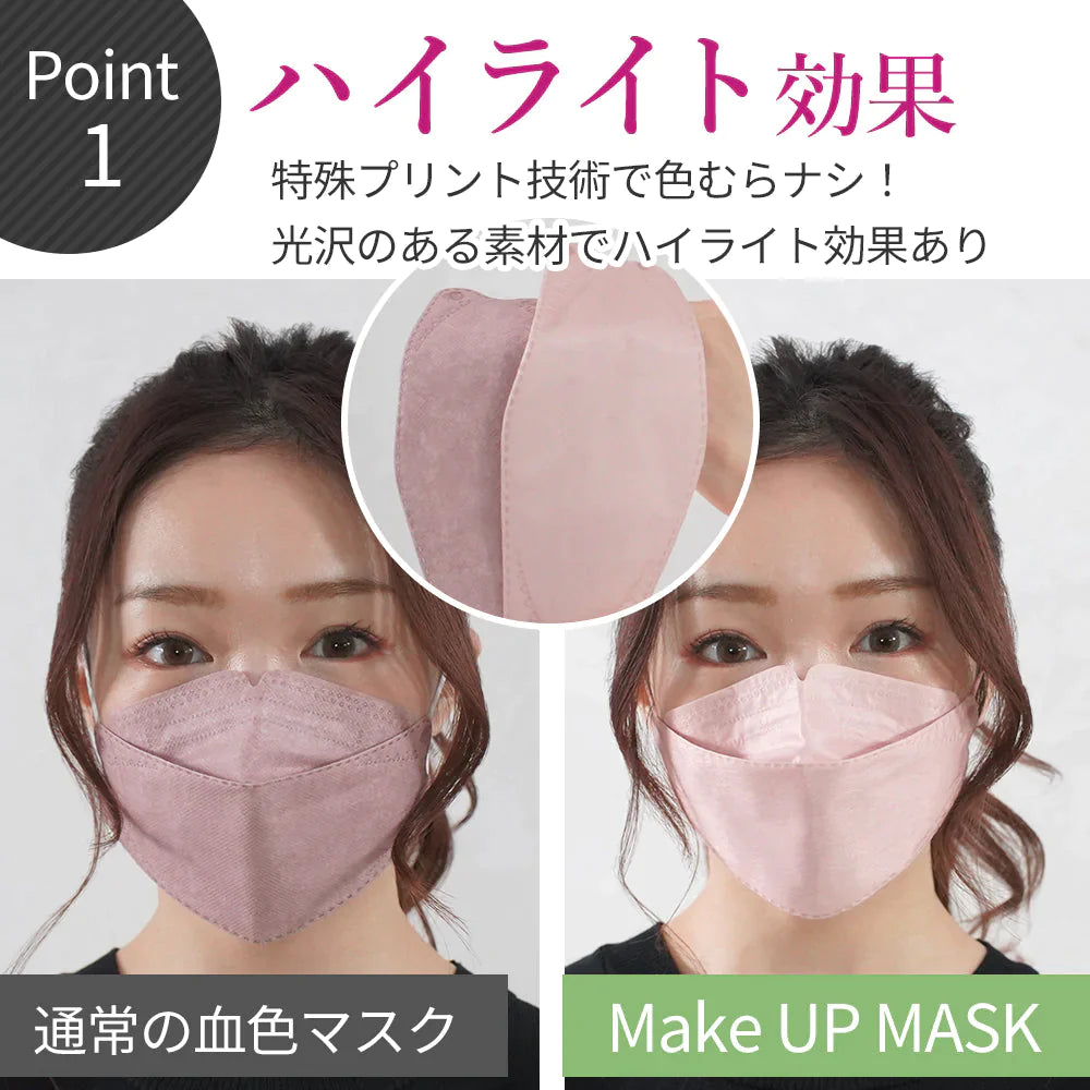 Bタイプ Make Up Mask-Btype　3D立体 血色マスク　50枚