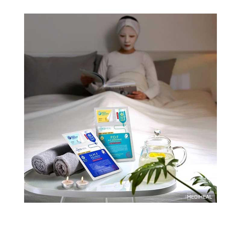 【送料込み／10枚セット】 メディヒール ティーツリー ケア ソリューション × 10枚 MEDIHEAL BTS 防弾少年団 シートパック マスク おすすめ 保湿 毛穴 透明感 潤い ハリ ツヤ 栄養 敏感肌 乾燥肌 お悩み 韓国コスメ シートマスク フェイスパック フェイスマスク コスメ 化粧品 美容 ゆうパケット 送料込み