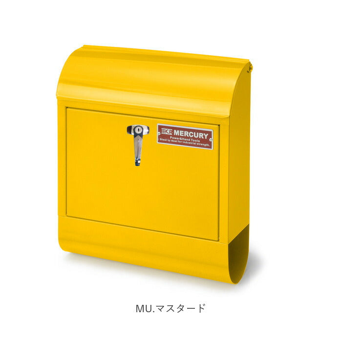 【MEHAMAMBマットブラック・メールボックス】 マーキュリー ポスト 通販 壁掛け おしゃれ 大型 郵便受け 郵便ポスト 鍵付き レトロ 郵便 ポスト 赤 カラフル アメリカン ハンドル付き MAIL BOX ハンドルロック メールボックス MERCURY