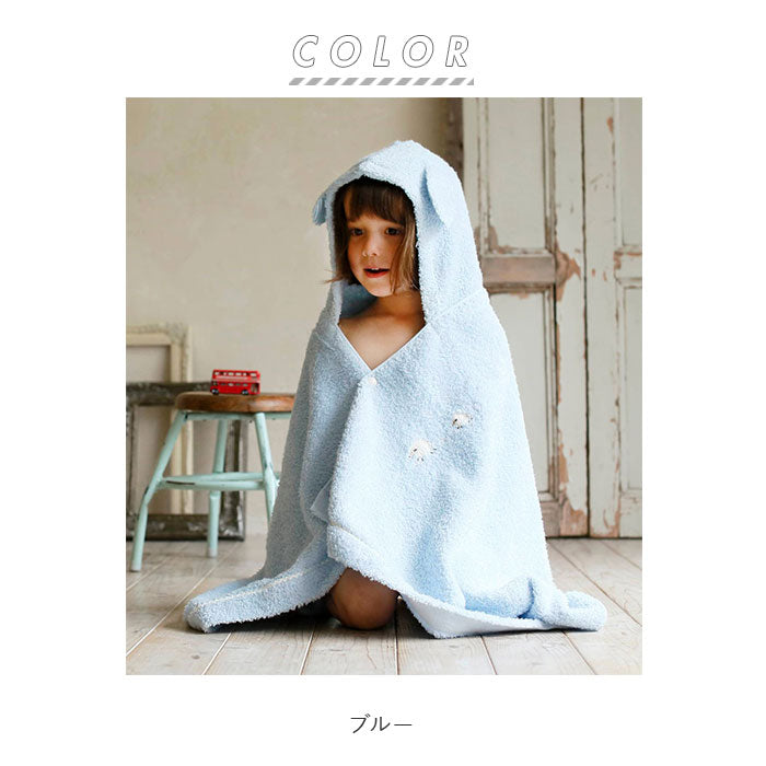【ピンク・フード付きバスタオル】 バスタオル フード付き 通販 可愛い おしゃれ ふわふわ ふんわり タオル 今治 日本製 綿 コットン 100% バスローブ 子ども ひつじ 刺繍 おくるみ 出産祝い ギフト Meringue メレンゲ