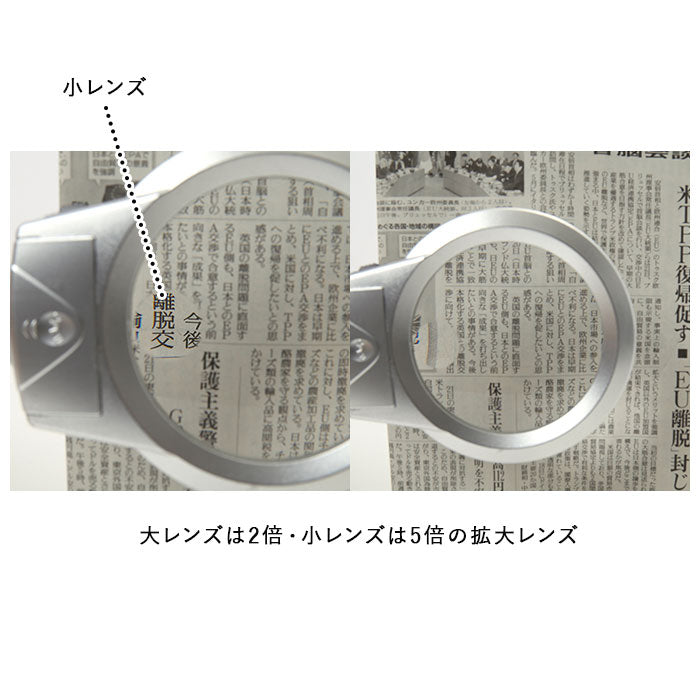 【シルバー・ルーペLEDライト付】 ライト付き スタンドルーペ 通販 拡大鏡 ルーペ スタンド LED ledライト付 卓上 虫眼鏡 虫メガネ 虫めがね スタンドタイプ 読書 新聞 裁縫 趣味 ホビー 製作 スマホ タブレット 父の日
