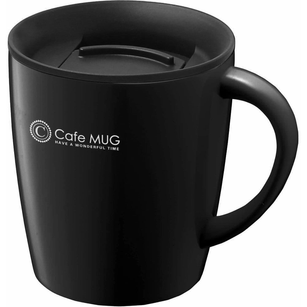 【ブラック・マグカップ】 アスベル マグカップ 通販 保冷 保温 蓋付き 大 容量 保温マグカップ 保冷マグカップ 330ml フタ付き ステンレス 真空断熱 おしゃれ シンプル オフィス デスクワーク マグボトル 水筒