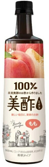 【送料無料】CJジャパン 美酢 みちょ ミチョ 桃 もも 900ml×1ケース/12本