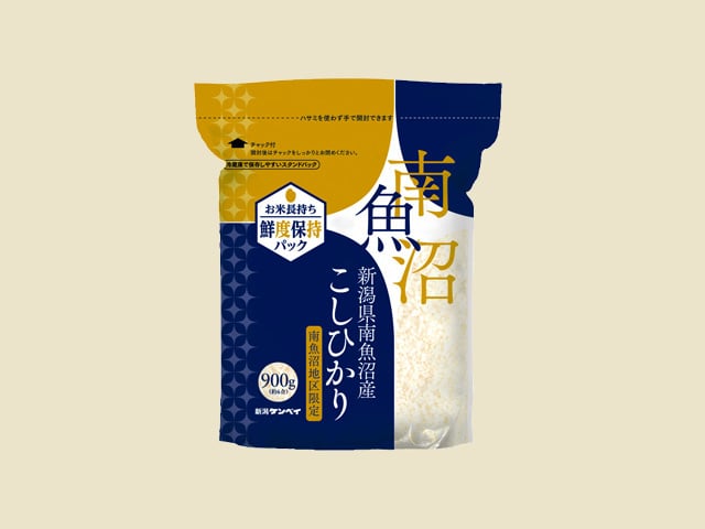 【送料込み】ロングライフ米 南魚沼産 コシヒカリ 900g 6個 合計5.4kg窒素ガス充填のロングライフ米