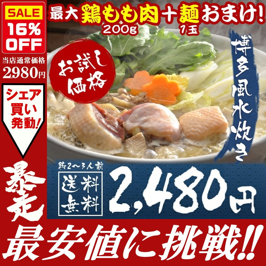 2～3人前 水炊きセット