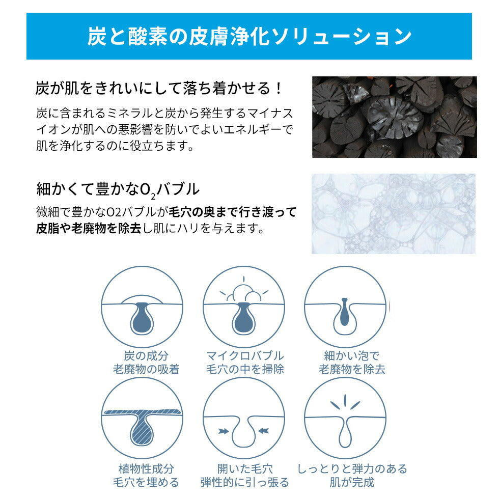 【4枚セット/炭(ブルー)】デトキシファイング ブラック オーツー バブルマスク 4枚セット 炭 毛穴ケア 皮脂 洗浄 鎮静 泡パック パック 20ml eyenlip アイアンリップ アインリップ 韓国パック スキンケア 韓国製 韓国コスメ 福袋 ゆうパケット 送料込み
