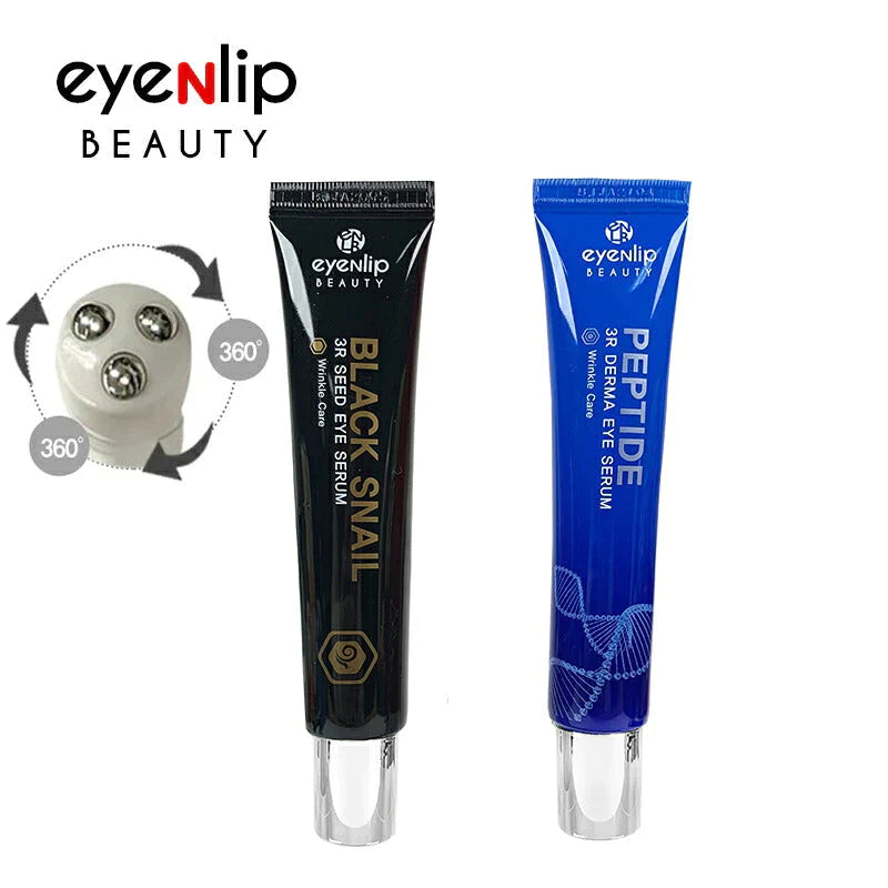 【ペプチド】eyenlip ペプチド 3Ｒ ダーマ アイセラム 20ml ロール式 目元 美容液 アイアンリップ しわ ほうれい線 ローラー くすみ アイマッサージ エイジングケア スキンケア 韓国製 韓国コスメ 定形外 送料込み