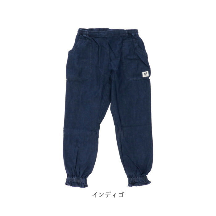 【インディゴ・Mサイズ】 モンクワ monkuwa モンペ mks20102 通販 デニムモンペパンツ パンツ レディース ズボン デニム 可愛い おしゃれ ガーデニング 庭仕事 野良着 農作業 畑仕事 作業着 作業服 ボトムス