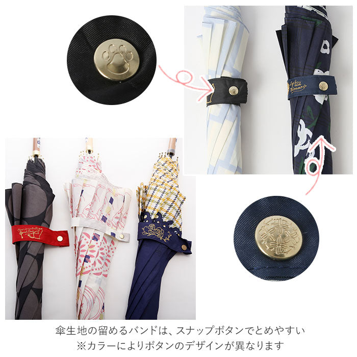 【白花.PK・耐風長傘】 傘 レディース ジャンプ 通販 長傘 軽量 おしゃれ ジャンプ傘 60cm 8本骨 耐風 グラスファイバー 丈夫 傘 雨傘 ワンタッチ 大人 かわいい 通勤 通学 婦人傘 女性用 ワールドパーティ