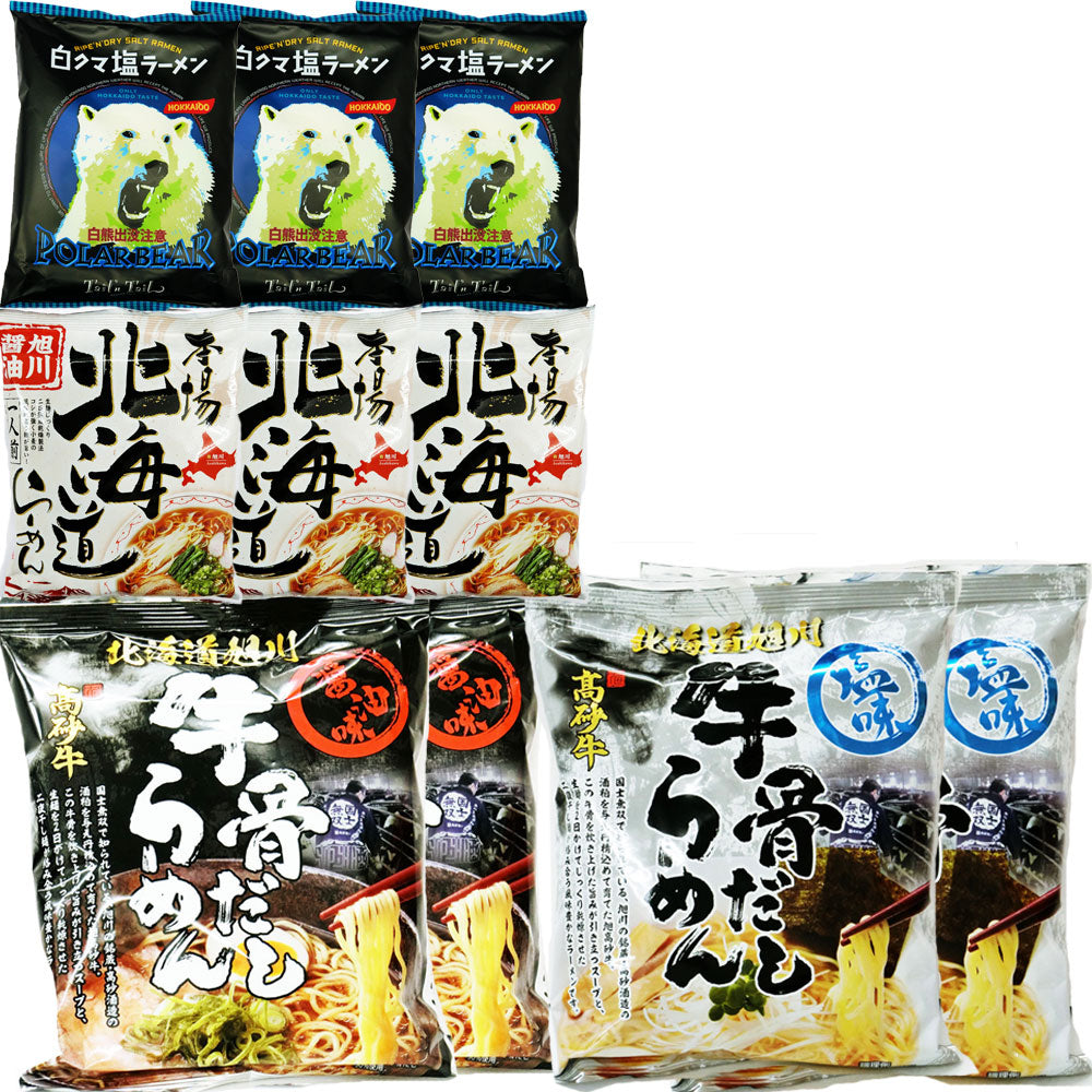 【北海道ラーメン】旭川ラーメン満腹食べ比べラーメンセット４種１０袋入り