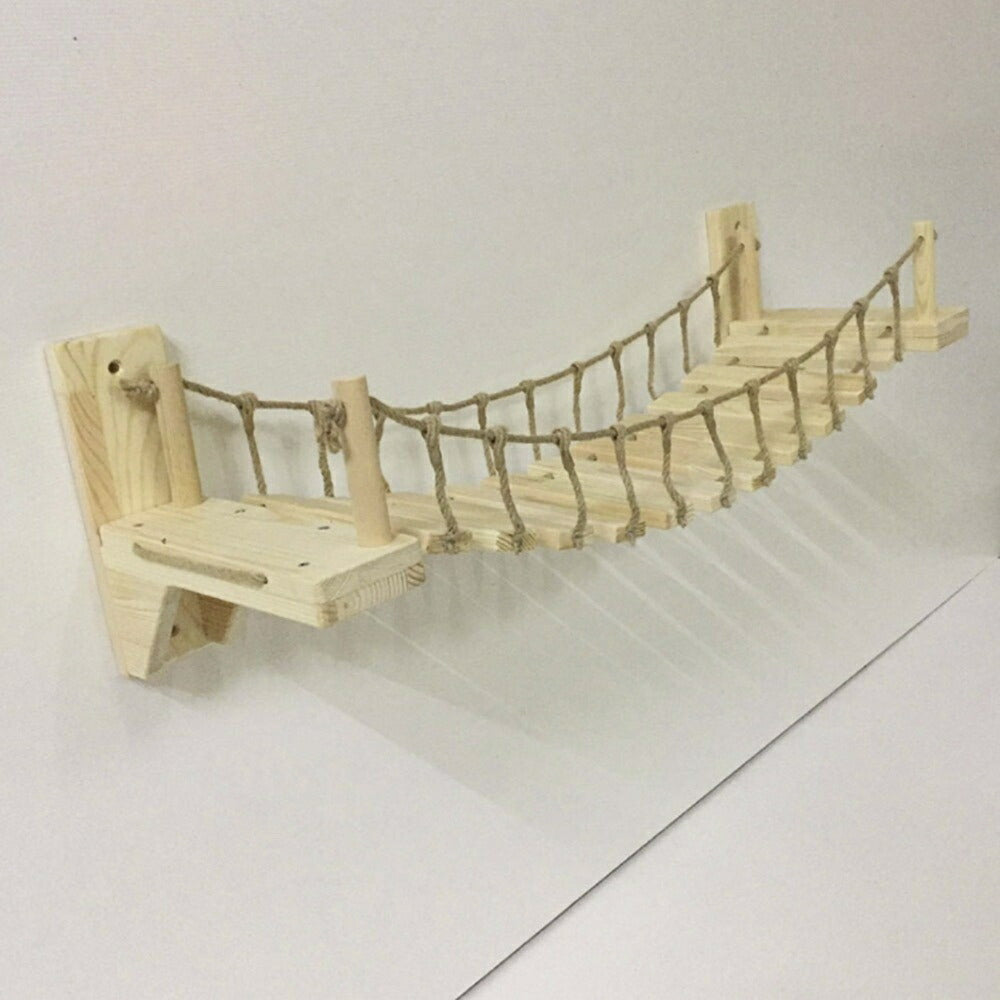 ペット 用 猫 はしご 壁付け 吊り橋 キャットウォーク キャットタワー キャットラダー 可愛い ねこ 猫用 バースデーギフト お誕生日祝い 玄関 部屋 DIY デコレーション パーティー用 撮影道具 ストレス解消 運動不足改善