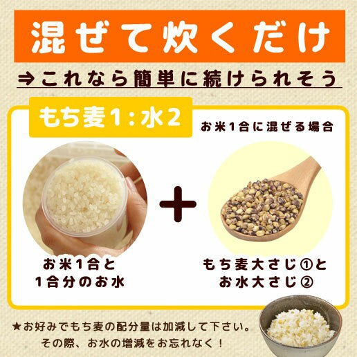 【限定クーポンで20%OFF】900g (450g×2)  国産もち麦 送料無料
