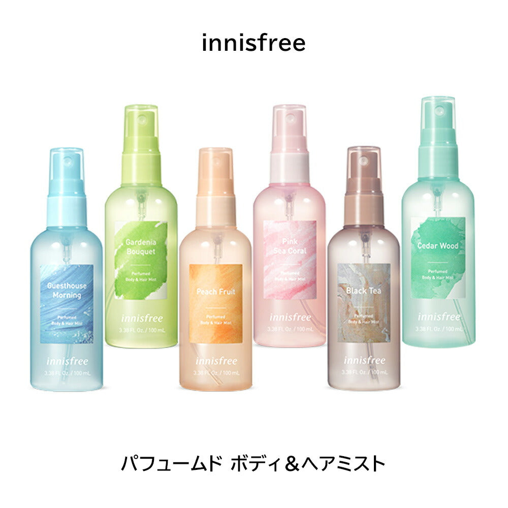 【05ブラックティー】イニスフリー パフュームド ボディ＆ヘアミスト 100ml innisfree ボディミスト 香水 フレグランス ボディスプレー ボディコロン アロマミスト フレグランスミスト 韓国コスメ ブラックティー 香り 清潔感 定形外 送料込み