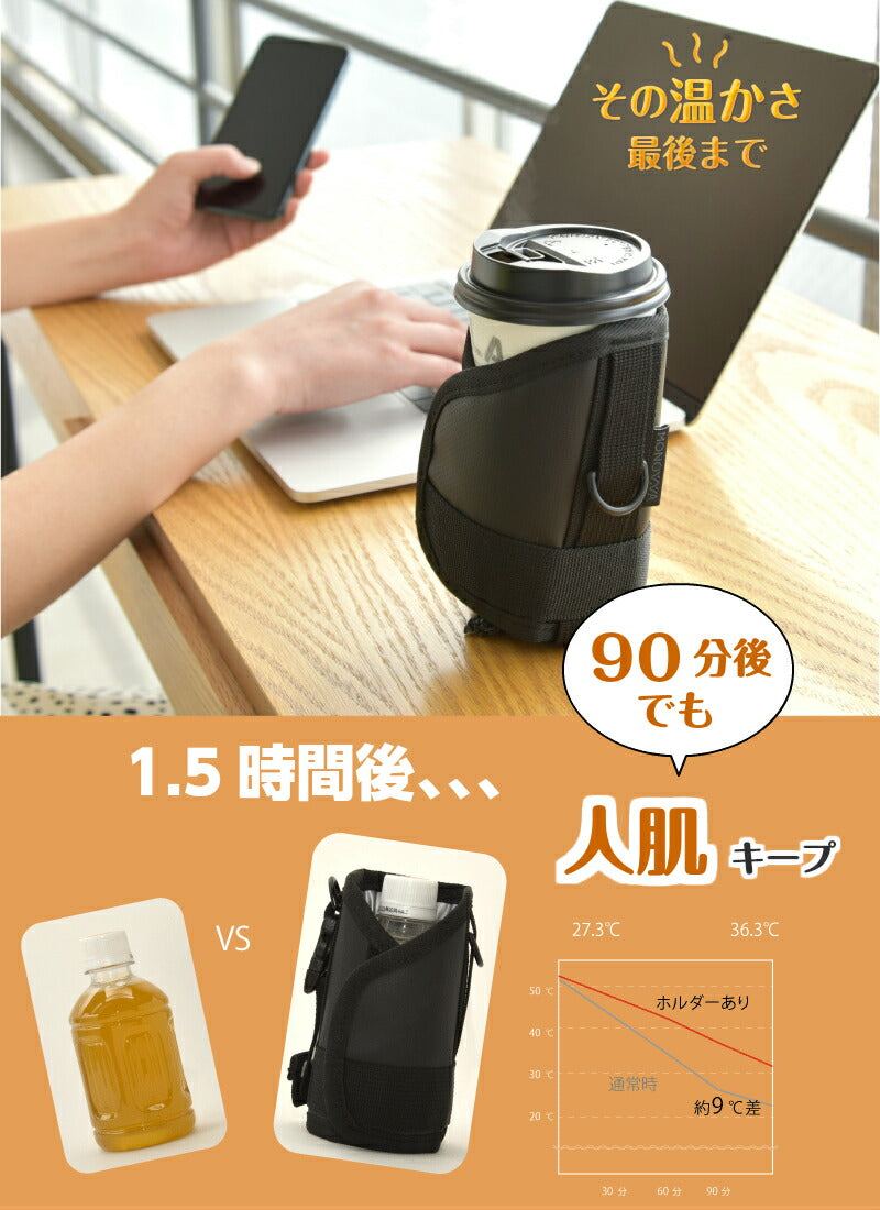（Lサイズ ピンク）水筒カバー 1L 1リットル 水筒ケース 水筒ホルダー ショルダー ボトルホルダー 肩掛け 子供 大人 1000ml 800ml 肩パッド マイボトルカバー 保冷 保温 サイズ調整可 キャンプ 学校