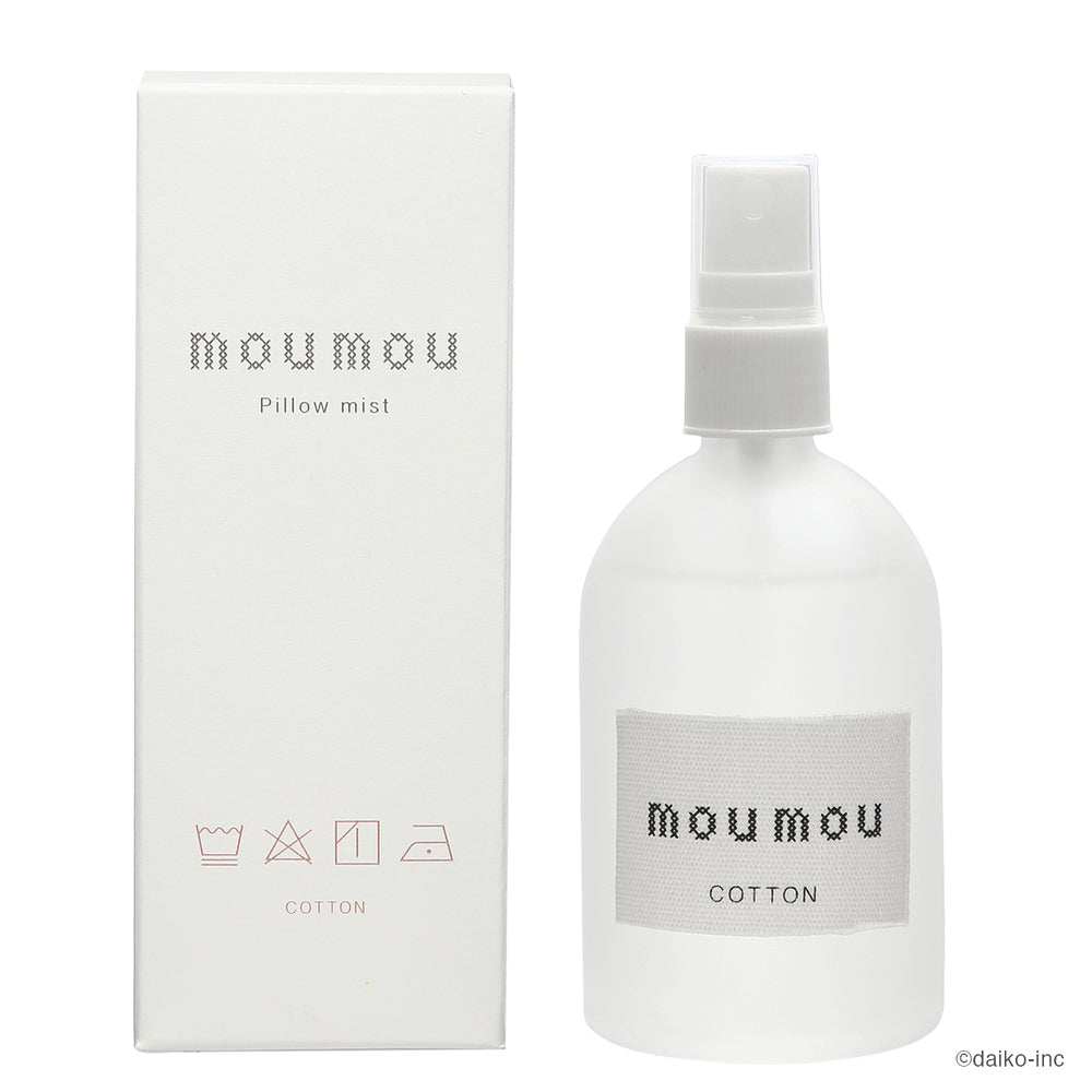 【コットン・ピローミスト】 moumou ピローミスト 通販 linen silk cotton ルームミスト 消臭スプレー 枕 芳香剤 部屋 消臭 芳香 リビング 香り リフレッシュ ムームー 大香 おしゃれ ギフト 生活雑貨