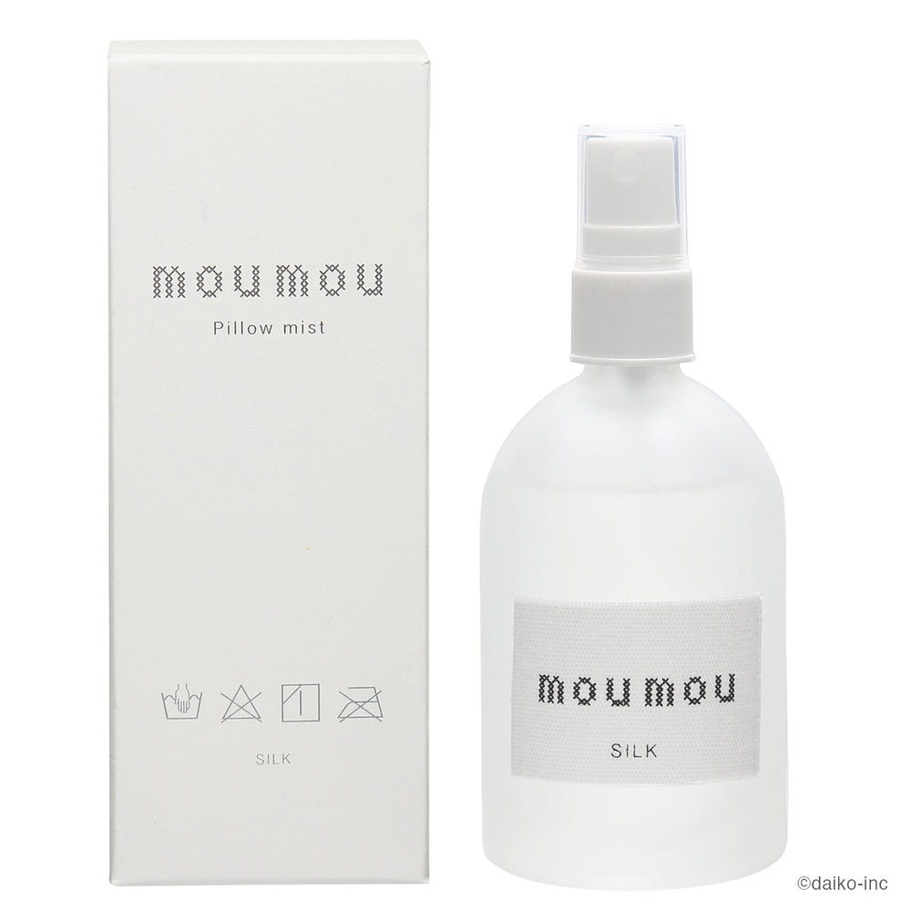【シルク・ピローミスト】 moumou ピローミスト 通販 linen silk cotton ルームミスト 消臭スプレー 枕 芳香剤 部屋 消臭 芳香 リビング 香り リフレッシュ ムームー 大香 おしゃれ ギフト 生活雑貨