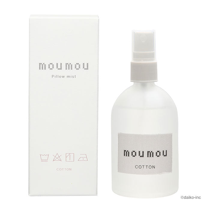 【コットン・ピローミスト】 moumou ピローミスト 通販 linen silk cotton ルームミスト 消臭スプレー 枕 芳香剤 部屋 消臭 芳香 リビング 香り リフレッシュ ムームー 大香 おしゃれ ギフト 生活雑貨