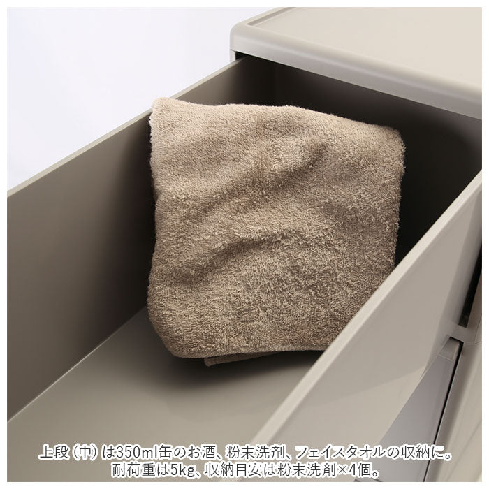 【オールホワイト・収納】 隙間収納 25.5cm 通販 すきま収納 収納ケース 引き出し 奥行46.5 キッチンラック スリム キッチン 収納 ストッカー リビング 冷蔵庫横 シンク横 洗面所 ランドリー 洗濯機横 ライクイット