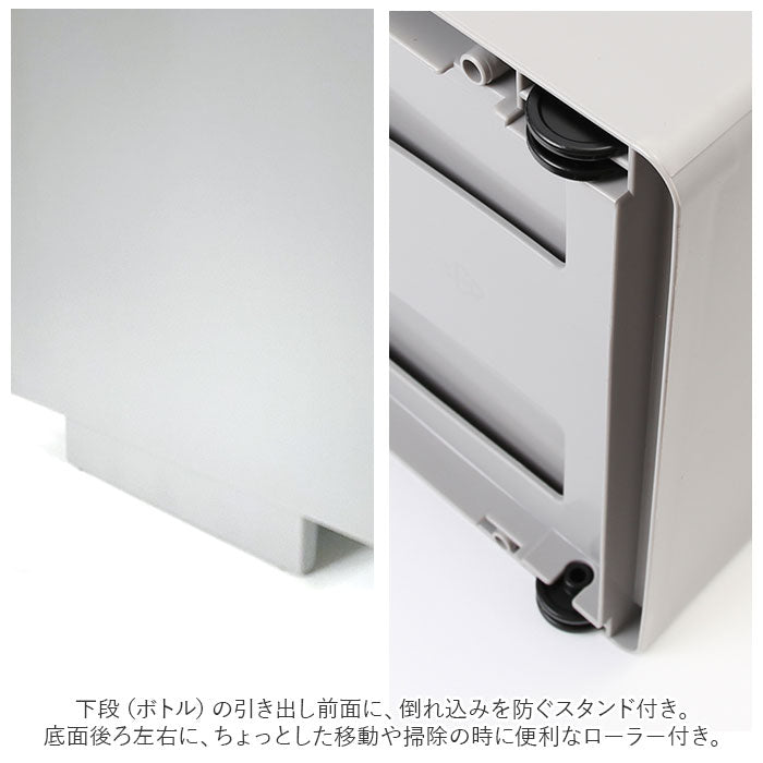 【オールホワイト・収納】 隙間収納 25.5cm 通販 すきま収納 収納ケース 引き出し 奥行46.5 キッチンラック スリム キッチン 収納 ストッカー リビング 冷蔵庫横 シンク横 洗面所 ランドリー 洗濯機横 ライクイット