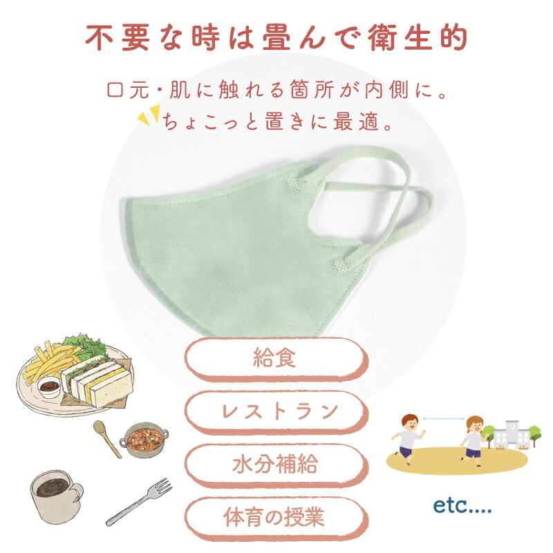 （ラベンダー 子供）【マスク工業会正会員  日本カケン認証あり JIS 】3Dマスク 立体マスク 30枚 血色マスク 不織布 3D 小顔 カラーマスク 使い捨て 口紅がつきにくい 呼吸がしやすい 通気性 かわいい 人気