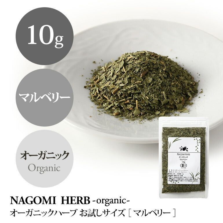 有機JAS オーガニック・ハーブ マルベリー お試し リーフ 10g 【 マルベリーリーフ ハーブティー リーフ 茶葉 無農薬 】