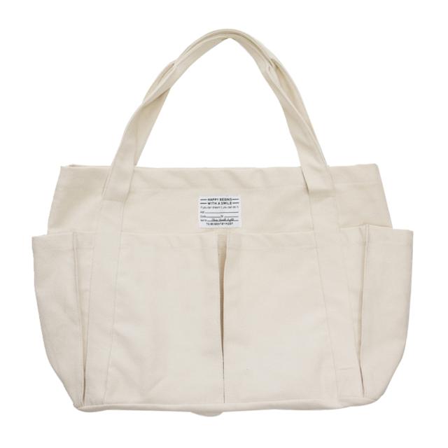 【オフホワイト】 トートバッグ レディース 大きめ 通販 トートバック zip ジップ マザーズバッグ ママバッグ エコバッグ ベジバッグ キャンバス 布 コットン エコバック ベジバック マザーズバック