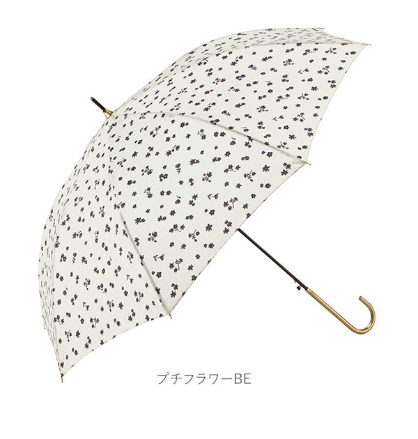【27750.FプリントNV・耐風傘】 傘 レディース 長傘 ワンタッチ 通販 おしゃれ ブランド 大きめ 8本骨 雨傘 ジャンプ 耐風 スリム 60cm 8mm骨 かわいい かさ カサ 雨 雨の日 あめ 梅雨 アミュゾンスーラプルイ amusant